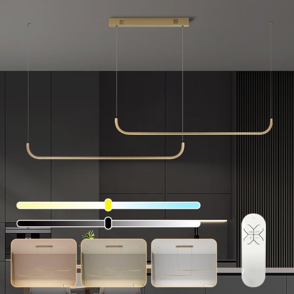 Immax NEO 07228L - Lampadario a sospensione con filo LED dimmerabile PATTINI LED/53W/230V Tuya+RC
