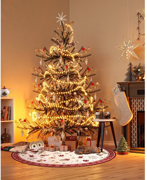 Tappeto rotondo rosso natalizio in misto cotone ø 160 cm Toy's Delight Red Christmas - Villeroy&Boch