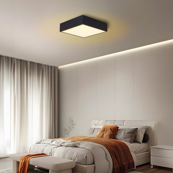 Immax NEO 07237L - Plafoniera LED dimmerabile CANTO 22W/230V nero Tuya+RC