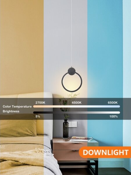 Immax NEO 07233L - Lampadario a sospensione con filo LED dimmerabile LITE OVALE LED/18W/230V Tuya + +TC