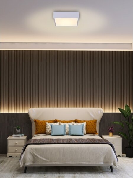 Immax NEO 07238L - Plafoniera LED dimmerabile CANTO 22W/230V bianco Tuya +RC