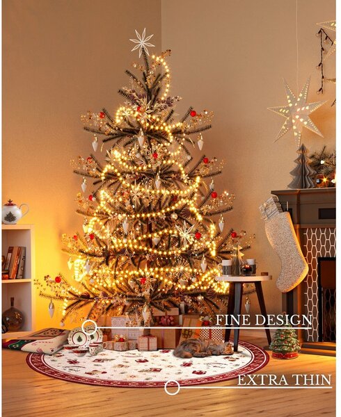 Tappeto rotondo rosso natalizio in misto cotone ø 160 cm Toy's Delight Red Christmas - Villeroy&Boch