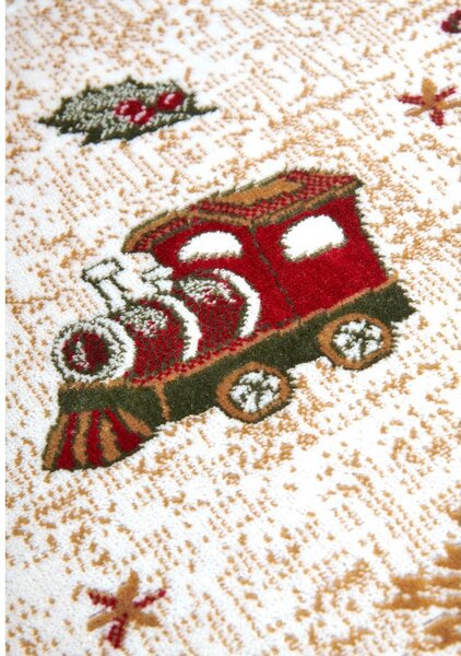 Tappeto rotondo rosso natalizio in misto cotone ø 160 cm Toy's Delight Red Christmas - Villeroy&Boch