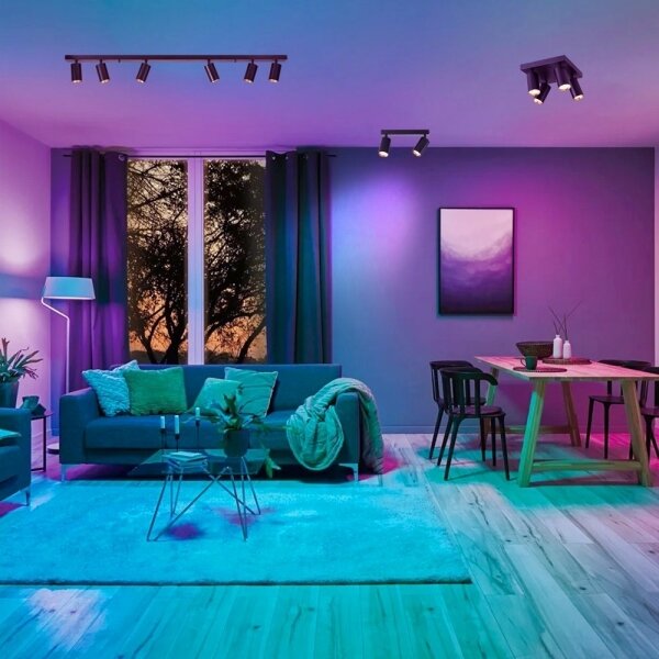 Immax NEO 07262W -LED RGB+CCT Lampada dimmerabile NEO LITE PUNTO 2xGU10/6W/230V