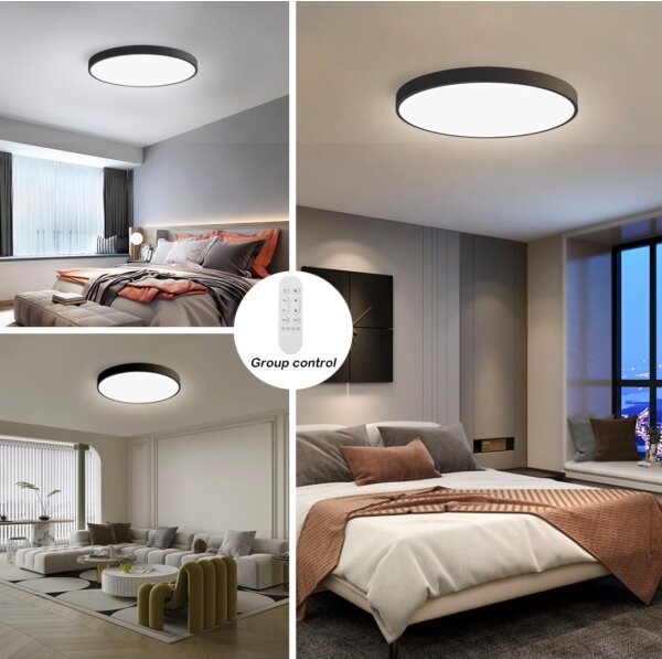 Immax NEO 07250L-Luce LED dimmerabile SEMPLICI 60W/230V Wi-Fi Tuya nero +RC