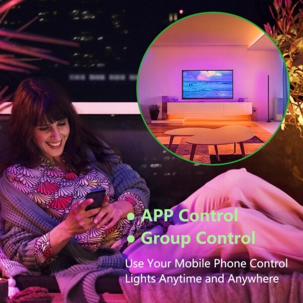 Immax NEO 07776L - Lampada dimmerabile LED RGB AMBIENTE LED/12W/230V Wi-Fi Tuya+telecomando
