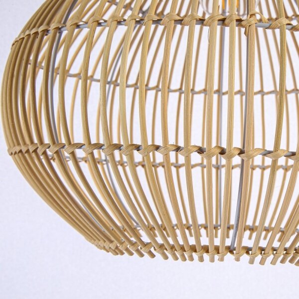 Immax 08257L - Lampadario a sospensione con filo PELO 1xE27/40W/230V diametro 40 cm rattan