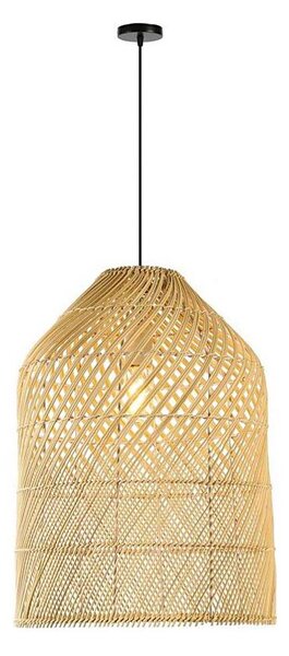 Immax 08259L - Lampadario a sospensione con filo PELO 1xE27/40W/230V diametro 35 cm rattan