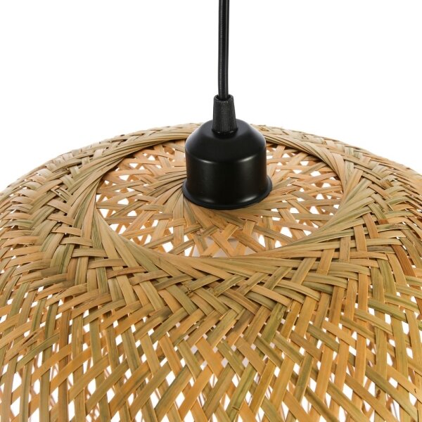 Immax 08271L - Lampadario a sospensione con filo HILO 1xE27/40W/230V diametro 45 cm bambù