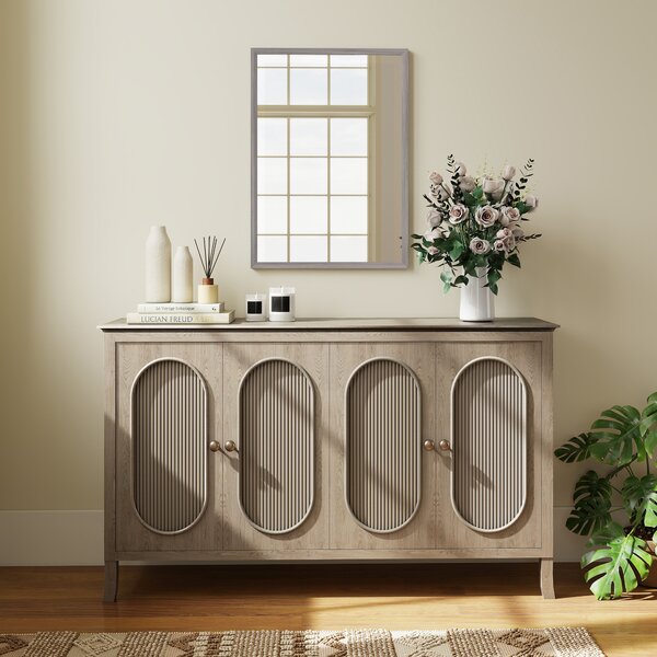 HOMCOM Specchio da parete 50x70 cm con cornice effetto legno, grigio | Aosom Italy