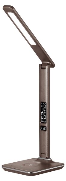 Immax 08975L- Lampada LED dimmergibile con ricarica wireless KINGFISHER LED/8,5W/230V marrone
