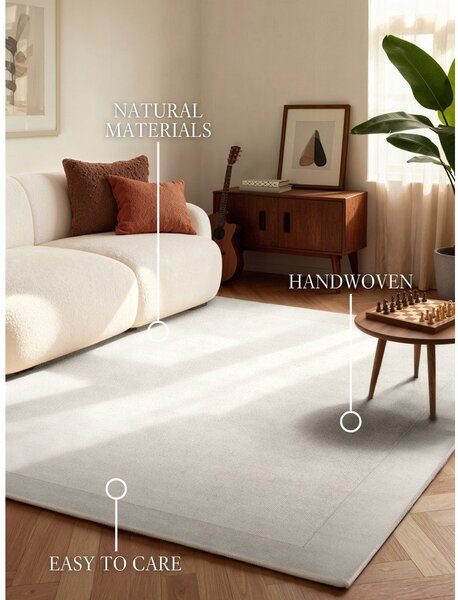 Tappeto color crema in misto lana tessuto a mano 120x180 cm Kari – Villeroy&Boch