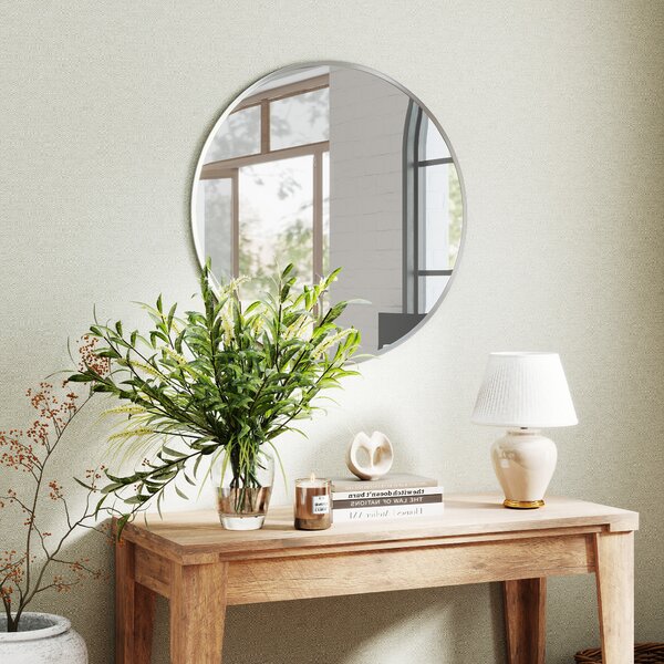 HOMCOM Specchio da parete moderno 61x61 cm, argento | Aosom Italy