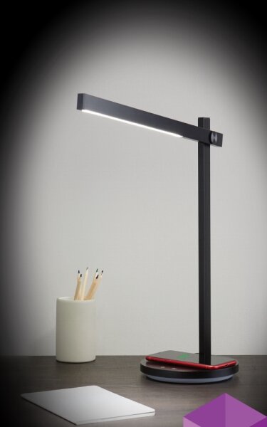 Immax 08969L - Lampada da tavolo LED dimmerabile con ricarica wireless LED/18W/230V