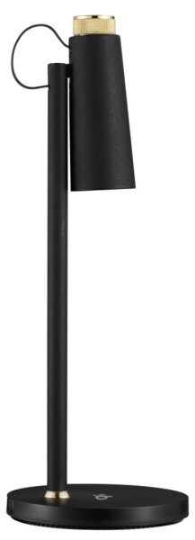 Immax 08991L- Lampada da tavolo LED dimmerabile con Qi di ricarica TIT LED/12W/230V nero