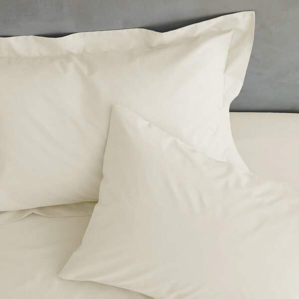 Lenzuolo con angoli color crema in percalle 90x190 cm Easy Iron Percale – Catherine Lansfield