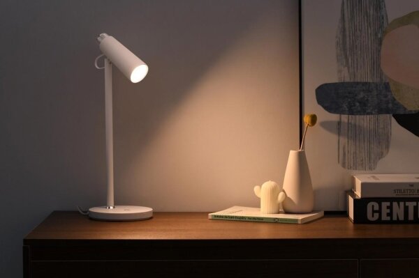Immax 08990L - Lampada da tavolo LED dimmerabile con Qi di ricarica TIT LED/12W/230V bianco