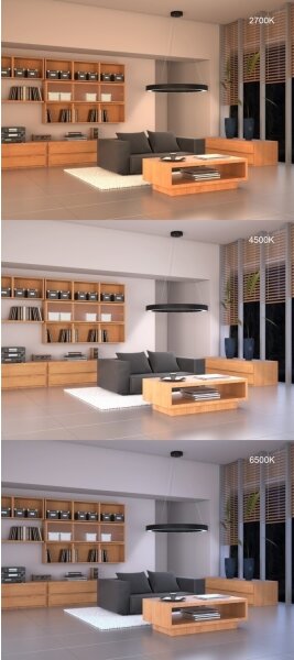 Immax NEO 7134- LED SMART Lampadario dimmerabile a sospensione con filo CÉČKO LED/43W/230V+RC 60 cm