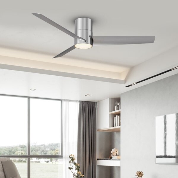ZEVENTI - Ventilatore da soffitto BARROSA LED/18W/230V Wi-Fi Tuya + telecomando