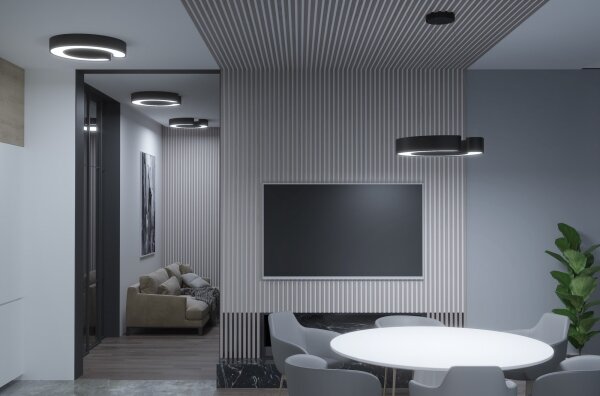 Immax NEO 7134- LED SMART Lampadario dimmerabile a sospensione con filo CÉČKO LED/43W/230V+RC 60 cm