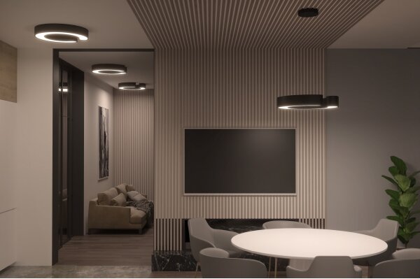 Immax NEO 7134- LED SMART Lampadario dimmerabile a sospensione con filo CÉČKO LED/43W/230V+RC 60 cm