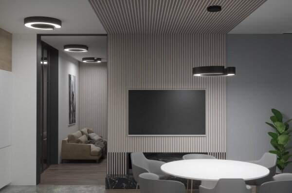 Immax NEO 7134- LED SMART Lampadario dimmerabile a sospensione con filo CÉČKO LED/43W/230V+RC 60 cm