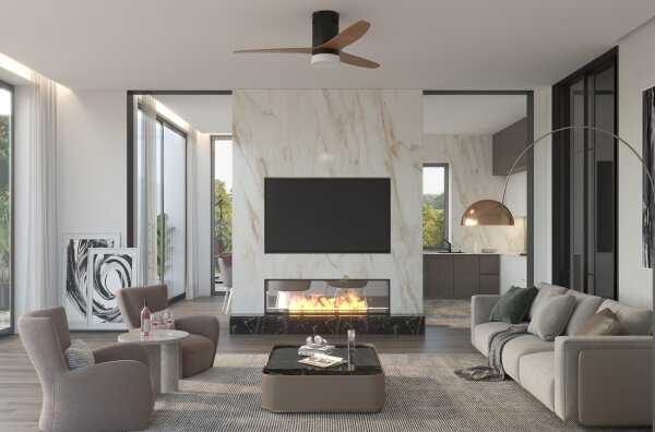 Immax NEO 07142-B- Plafoniera LED con ventole NEO LITE VENTO 18W/230V Tuya Wi-Fi + TC