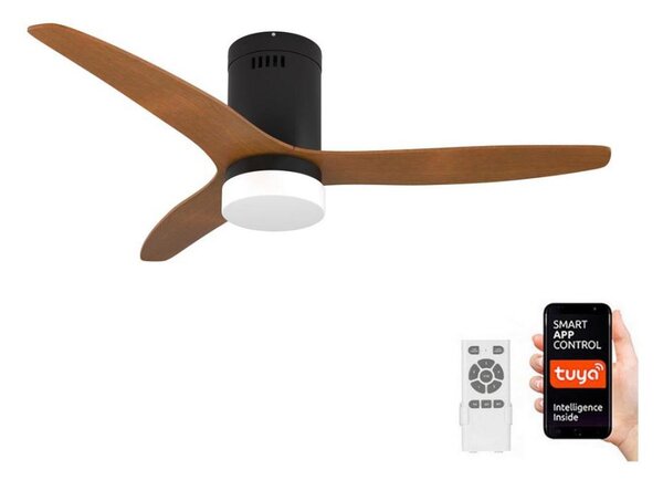 Immax NEO 07142-B- Plafoniera LED con ventole NEO LITE VENTO 18W/230V Tuya Wi-Fi + TC