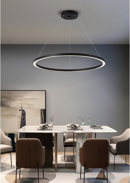 Immax NEO 07158-B80 - LED Lampadario dimmerabile FINO LED/60W/230V Tuya nero + tc