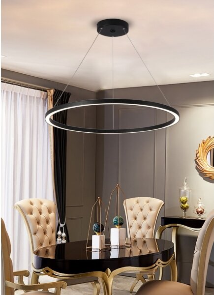 Immax NEO 07158-B80 - LED Lampadario dimmerabile FINO LED/60W/230V Tuya nero + tc