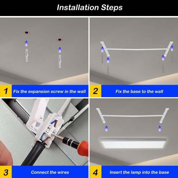 Brilagi - Lampada LED da bagno FRAME LED/50W/230V 3000/4000/6000K IP44 bianco