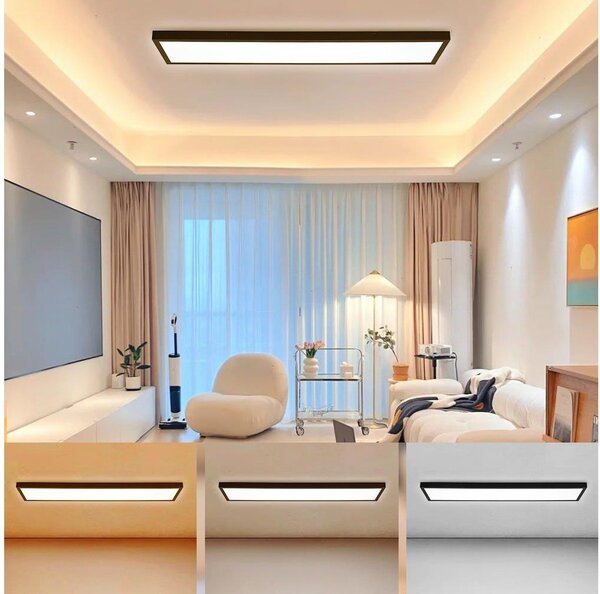 Brilagi - Lampada LED per bagno FRAME LED/50W/230V 3000/4000/6000K IP44 nera