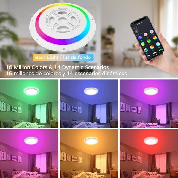 Immax NEO 07164-40- LED RGB+CCT Lampada dimmerabile 50W/230V Wi-Fi Tuya+TC