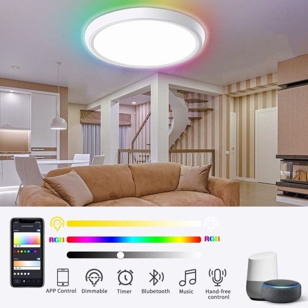 Immax NEO 07164-40- LED RGB+CCT Lampada dimmerabile 50W/230V Wi-Fi Tuya+TC