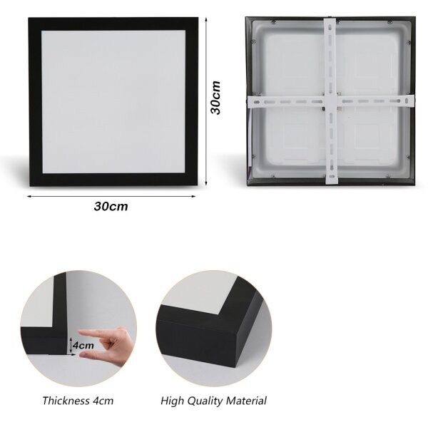 Brilagi - Lampada LED da bagno FRAME LED/24W/230V 3000/4000/6000K IP44 nero