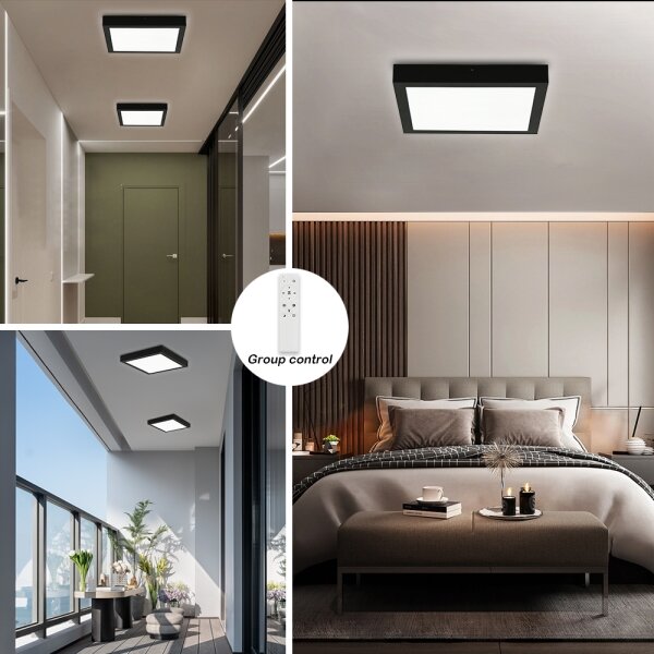 Brilagi - LED Dimmerabile plafoniera FRAME SMART LED/24W/230V nera + DO