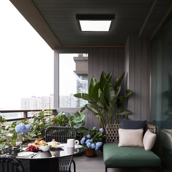 Brilagi - LED Dimmerabile plafoniera FRAME SMART LED/24W/230V nera + DO