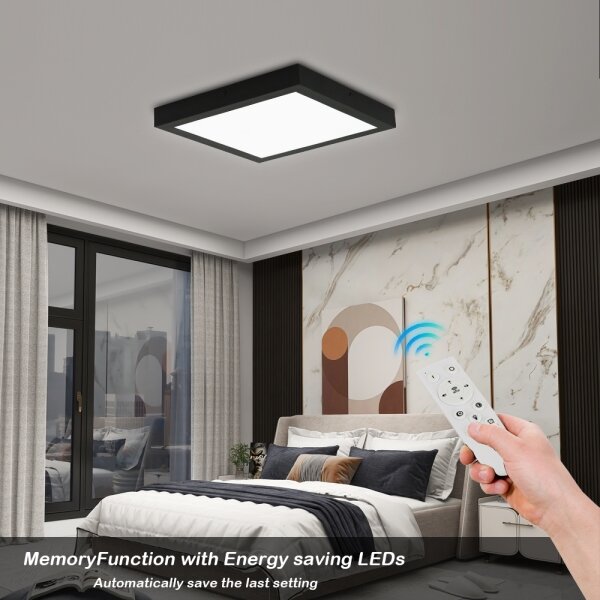 Brilagi - LED Dimmerabile plafoniera FRAME SMART LED/24W/230V nera + DO