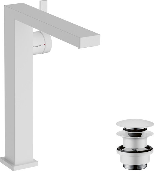 Hansgrohe Tecturis E Fine Mitigeur monocommandé pour lavabo 240, saillie 197mm, avec vidage Push-Open, CoolStart, EcoSmart+, 73070700, 73070700