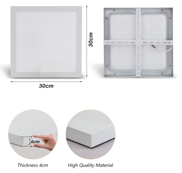 Brilagi - Lampada LED da bagno FRAME LED/24W/230V 3000/4000/6000K IP44 bianco