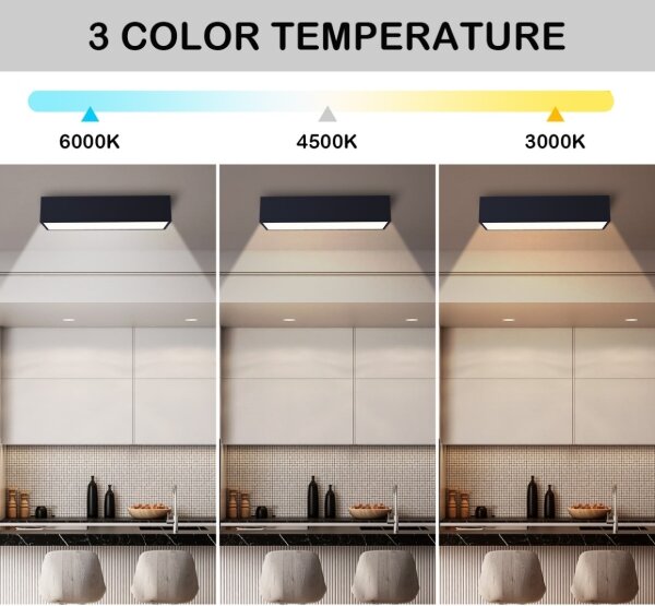Immax NEO 07074-60-Plafoniera LED dimmerabile CANTO 34W/230V nero Tuya+RC