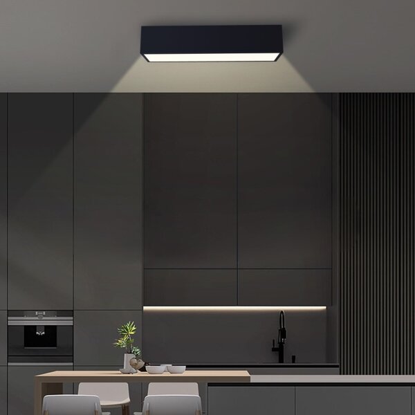 Immax NEO 07074-60-Plafoniera LED dimmerabile CANTO 34W/230V nero Tuya+RC
