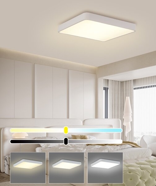 Brilagi - Plafoniera LED POOL SQUARE LED/36W/230V 40x40 cm bianca