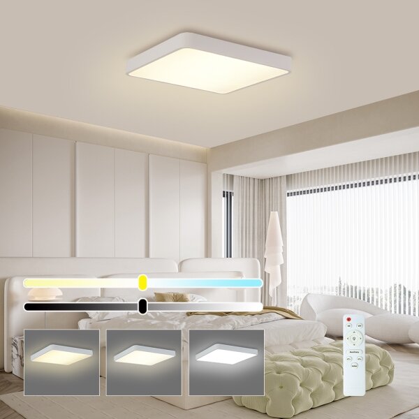 Brilagi - Lampada LED dimmerabile POOL SQUARE LED/36W/230V 3000-6000K 40x40 cm bianco+D