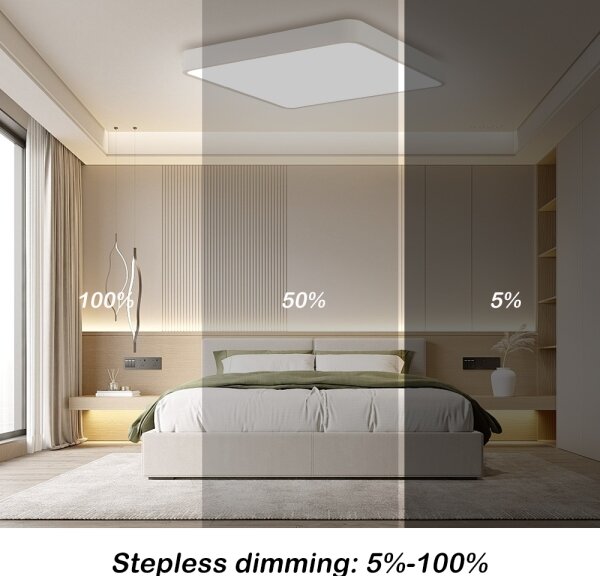 Brilagi - Lampada LED dimmerabile POOL SQUARE LED/36W/230V 3000-6000K 40x40 cm bianco+D