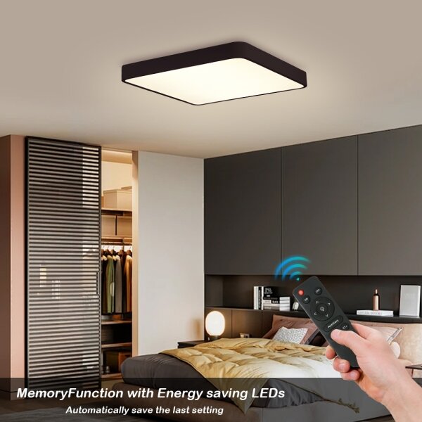 Brilagi - Lampada dimmerabile POOL SQUARE LED/48W/230V 3000-6000K 50x50 cm nera+DO