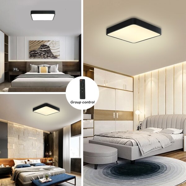 Brilagi - Lampada dimmerabile POOL SQUARE LED/48W/230V 3000-6000K 50x50 cm nera+DO