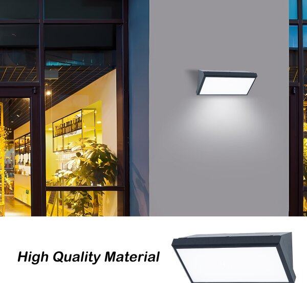 Brilagi - Applique da esterno LED con sensore TRIANGLE LED/20W/230V antracite