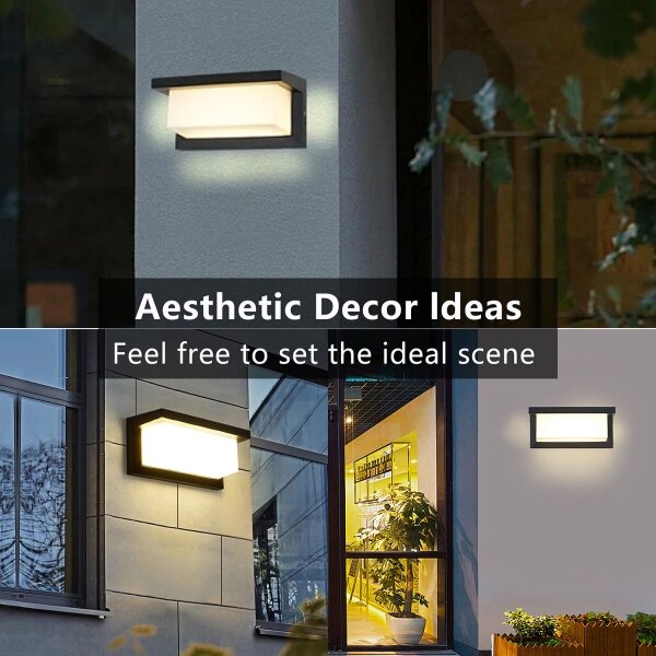 Brilagi - Applique a LED da esterno BRICKY LED/12W/230V nero IP54