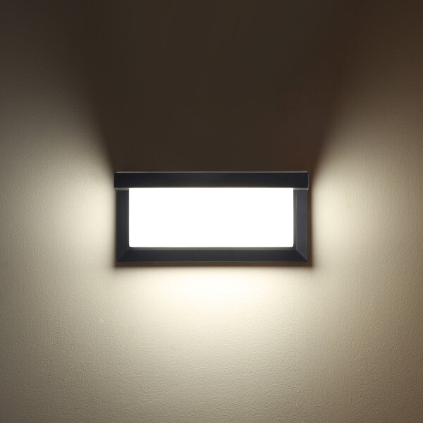 Brilagi-LED Applique da esterno con sensore BRICKY LED/12W/230V antracite IP54